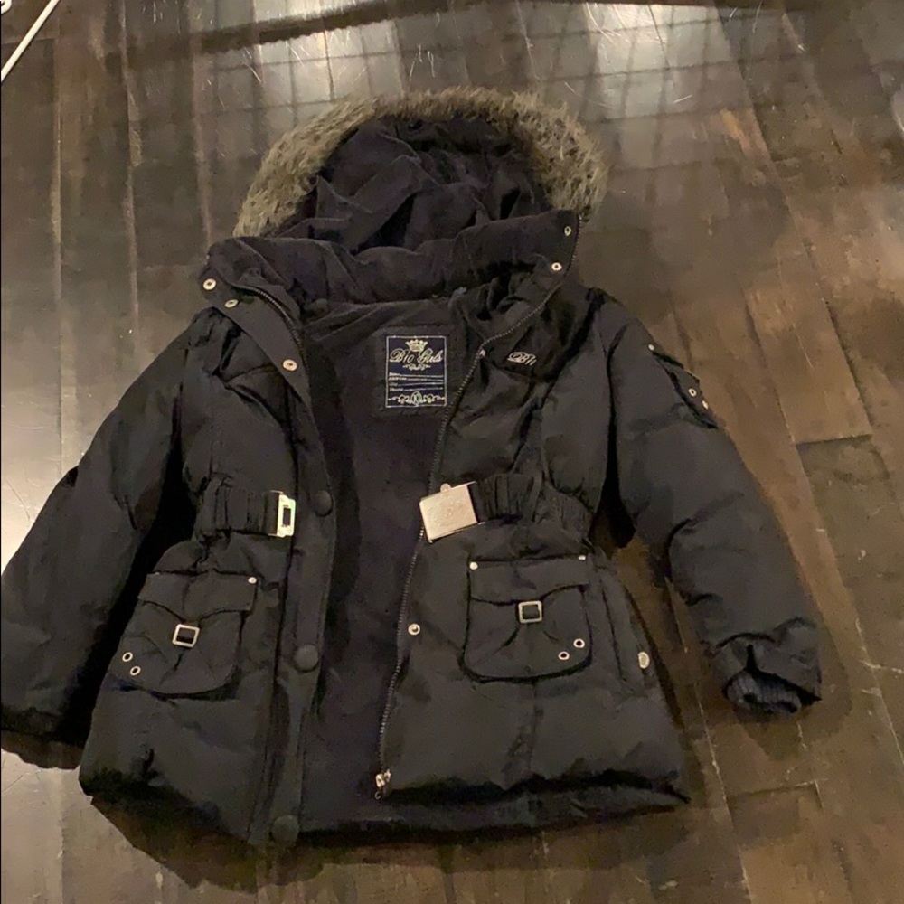Black Winter Jacket for girls - Picture 3 of 3